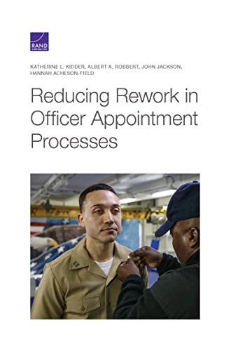 Beispielbild fr Reducing Rework in Officer Appointment Processes zum Verkauf von Michael Lyons