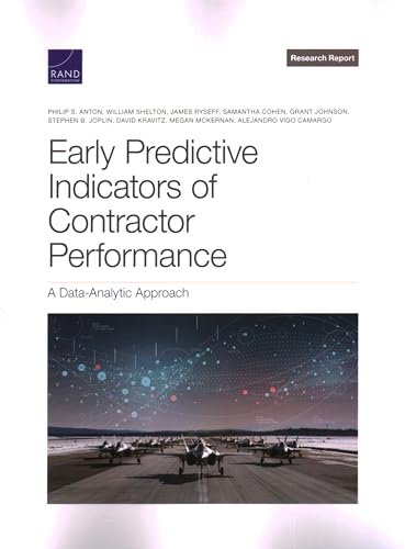 9781977409546: Early Predictive Indicators of Contractor Performance: A Data-Analytic Approach