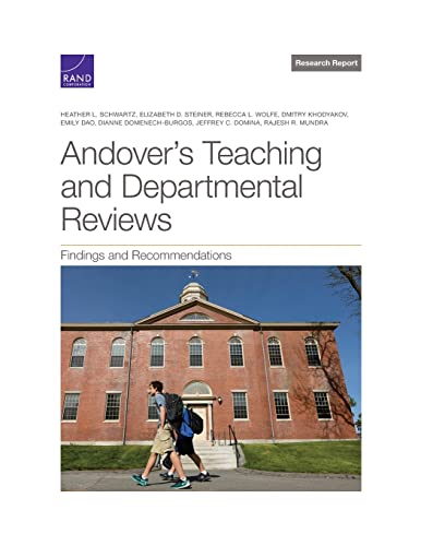 Imagen de archivo de Andover's Teaching and Departmental Reviews a la venta por PBShop.store US