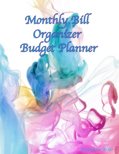 9781977853509: Monthly Bill Organizer and Budget Planner Rainbow Bliss: Extra Large 8.5 x11 Budget Book with Motivational Quotes: Volume 9