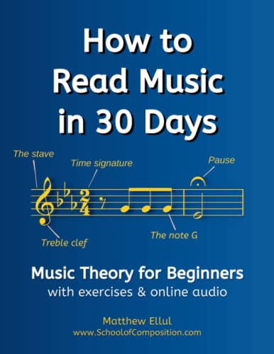 Stock image for How to Read Music in 30 Days: Music Theory for Beginners - with exercises & online audio (Practical Musical Theory) for sale by BooksRun