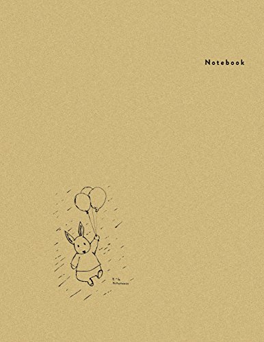 Stock image for Notebook: Rabbit Balloon - Minimal Design Unlined Notebook - Large (8.5 x 11 inches) - 110 Pages (notebooks and journals 8.5 x 11, notebooks for . (Minimal Design Notebooks) (Volume 2) for sale by Ergodebooks