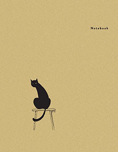 9781977968050: Notebook: Cat on the Chair - Minimal Design Unlined Notebook - Large (8.5 x 11 inches) - 110 Pages (notebooks and journals 8.5 x 11, notebooks for ... for women, inspiration notebook): Volume 5