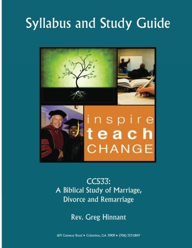 Stock image for CC533 Biblical Study on Marriage, Divorce, and Remarriage for sale by Revaluation Books