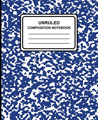 Imagen de archivo de Unruled Composition Notebook: Marble (Blue) , 7.5" x 9.25", Unruled Notebook, 100 Pages, Professional Binding [Soft Cover ] a la venta por booksXpress
