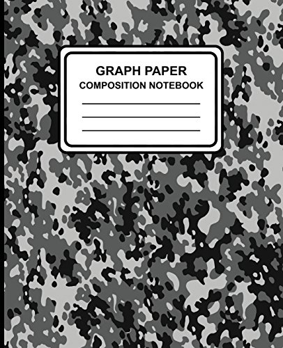 Stock image for Graph Paper Composition Notebook: Camouflage (Black) , 7.5" x 9.25", Graph Paper / Grid Notebook, 100 Pages, Professional Binding [Soft Cover ] for sale by booksXpress