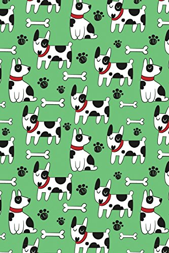 Imagen de archivo de Journal Notebook Dogs and Bones Pattern On Green: 110 Page Lined and Numbered Journal With Index Pages In Portable 6 x 9 Size, Perfect For Writing, . (My Favorite Lined Journal) (Volume 3) [Soft Cover ] a la venta por booksXpress