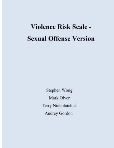 Stock image for Violence Risk Scale - Sexual Offense Version for sale by SecondSale