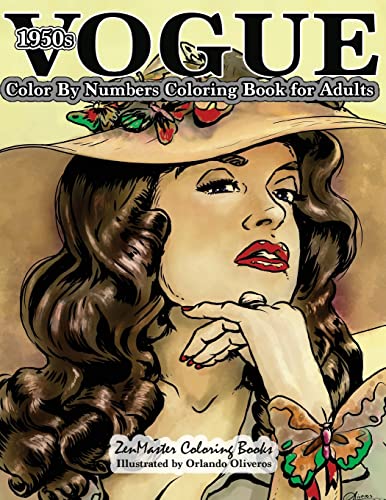 Stock image for 1950s Vogue Color By Numbers Coloring Book for Adults: An Adult Color By Numbers Coloring Book of 50s Fashion, Style, and Scenes (Adult Color by Number Coloring Books) for sale by Save With Sam