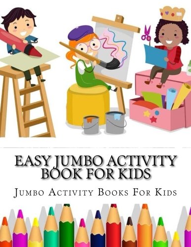 Imagen de archivo de Easy Jumbo Activity Book For Kids: Trace Letters Coloring Book and Maze Activity Book for Pre-K to First Grade (Kids Workbook and Activity Books) a la venta por Revaluation Books