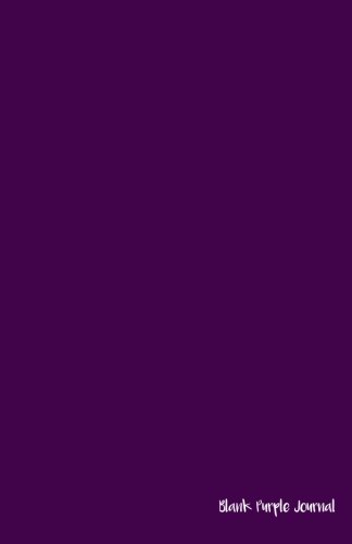 9781978483217: Blank Purple Journal: Blank Unlined Diary