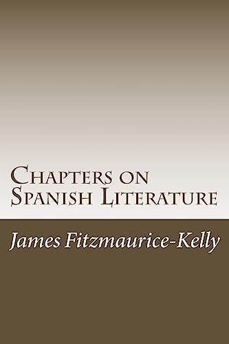 9781979033213: Chapters on Spanish Literature