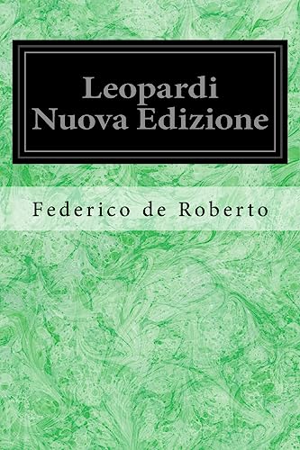 Imagen de archivo de Leopardi Nuova Edizione (Italian Edition) a la venta por Lucky's Textbooks