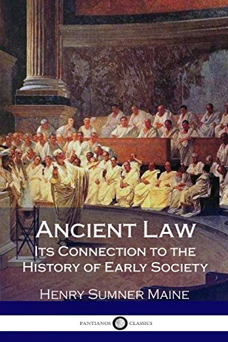 Stock image for Ancient Law Its Connection to the History of Early Society for sale by Irish Booksellers