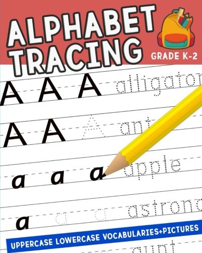 Stock image for Alphabet Tracing : Letter Tracing Workbook Grade K-2: Uppercase Lowercase Vocabularies with Pictures for sale by Revaluation Books