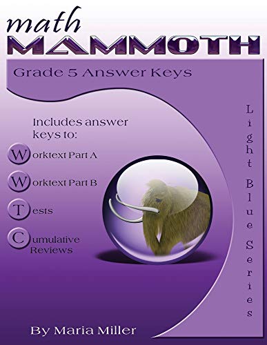 9781979294829: Math Mammoth Grade 5 Answer Keys