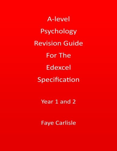 Beispielbild fr A-level Psychology Revision Guide For The Edexcel Specification zum Verkauf von WorldofBooks