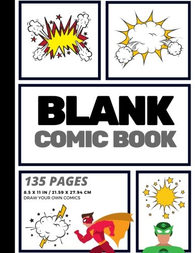 Stock image for Blank Comic Book: Create Your Own Comic Strip, Blank Comic Panels, 135 Pages, Gray (Large, 8.5 x 11 in.) (Action Comics) for sale by Zoom Books Company