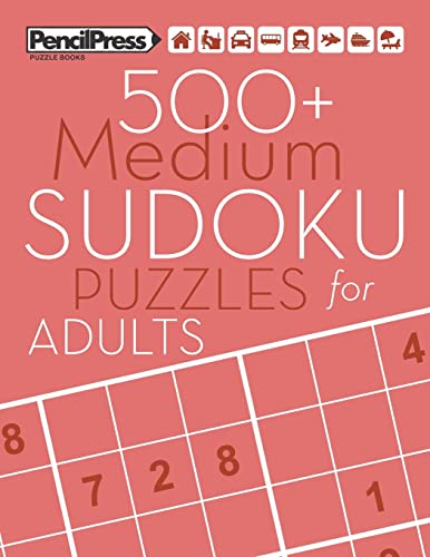 Stock image for 500+ Medium Sudoku Puzzles for Adults: Sudoku Puzzle Books Medium (with answers) for sale by Goodwill of Colorado