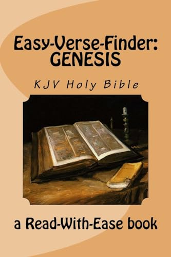 Beispielbild fr Easy-Verse-Finder: Genesis KJV Holy Bible (a Read-With-Ease Book) zum Verkauf von THE SAINT BOOKSTORE