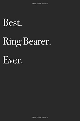 Imagen de archivo de Best Ring Bearer Ever: Blank Lined Journal (Volume 3) [Soft Cover ] a la venta por booksXpress