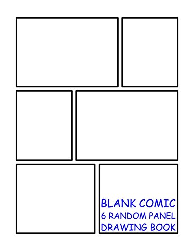 Stock image for Blank Comic Drawing Book - 6 Random Panels: White - 6 Random Panels per Page - 600 Panels - Great Quality (Letter size 8.5 x 11 Inches) 100 Pages - 002 (Random Comic Book) (Volume 2) [Soft Cover ] for sale by booksXpress