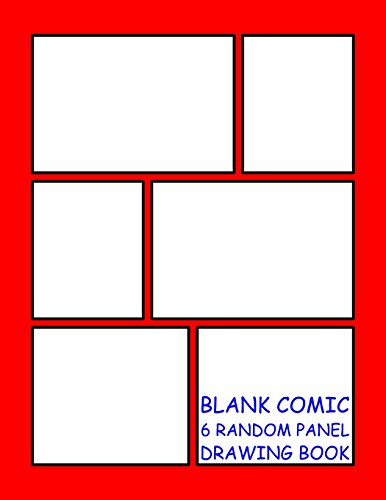 Stock image for Blank Comic Drawing Book - 6 Random Panels: Red - 6 Random Panels per Page - 600 Panels - Great Quality (Letter size 8.5 x 11 Inches) 100 Pages - 004 (Random Comic Book) (Volume 4) [Soft Cover ] for sale by booksXpress