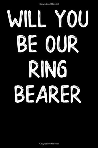 Imagen de archivo de Will You Be Our Ring Bearer: Blank Lined Journal [Soft Cover ] a la venta por booksXpress