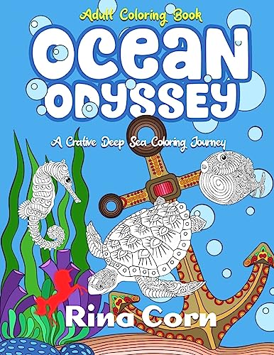 Imagen de archivo de Ocean Odyssey Adult Coloring Book: A Deep Sea Coloring Journey [Soft Cover ] a la venta por booksXpress