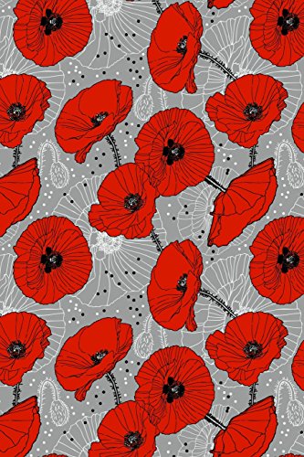 Stock image for Journal Notebook Red Poppies On Gray: 110 Page Lined and Numbered Journal With Index Pages In Portable 6 x 9 Size, Perfect For Writing, Taking Notes, . (Noteworthy Series Lined) (Volume 14) [Soft Cover ] for sale by booksXpress