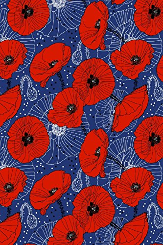 Stock image for Journal Notebook Red Poppies On Navy: 110 Page Lined and Numbered Journal With Index Pages In Portable 6 x 9 Size, Perfect For Writing, Taking Notes, . (Noteworthy Series Lined) (Volume 15) [Soft Cover ] for sale by booksXpress