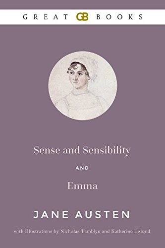 Stock image for Sense and Sensibility and Emma by Jane Austen with Illustrations by Nicholas Tamblyn and Katherine Eglund (Illustrated) for sale by Revaluation Books