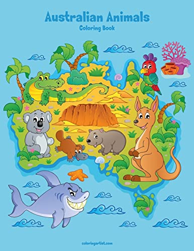 Imagen de archivo de Australian Animals Coloring Book 1: Volume 1 a la venta por WorldofBooks