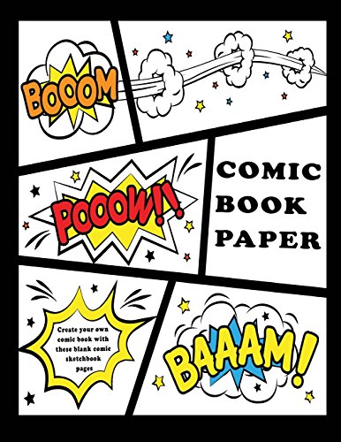Comic Book Paper : Create your own comic book with these blank