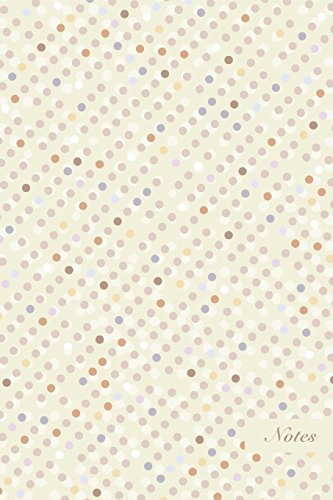 Stock image for Notes: 6"x9" Unruled Blank Notebook Old Round Dot Style Wallpaper Pattern Cover. Matte Softcover Note Book Journal [Soft Cover ] for sale by booksXpress