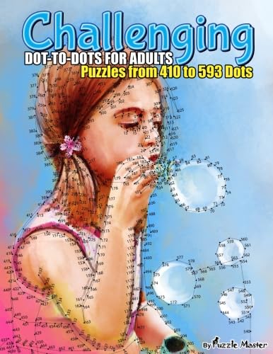 Imagen de archivo de Challenging Dot-to-Dots for Adults: Puzzles from 410 to 593 Dots: Volume 1 (Premium Dot-to-Dots for Adults) a la venta por WorldofBooks