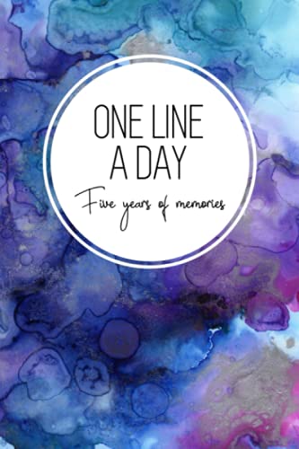Imagen de archivo de One Line a Day, Five Years of Memories: Blue Marble Ink, A Five Year Memoir, 6x9 Dated and Lined Diary a la venta por ThriftBooks-Dallas
