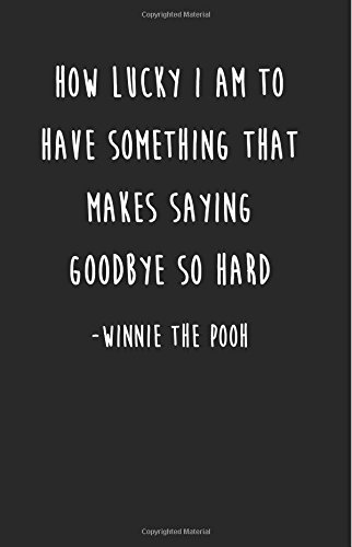 Imagen de archivo de How Lucky I Am - Winnie the Pooh Journal - Goodbye Gift - Going Away Gift a la venta por Goodwill