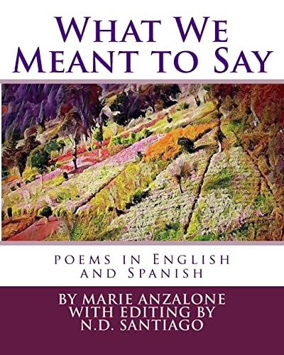 9781981467433: What We Meant to Say: poems in English and Spanish