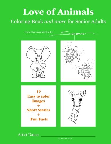 Stock image for Love of Animals: Coloring Book and more for Senior Adults for sale by Revaluation Books