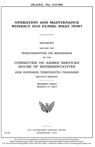 Stock image for Operation and maintenance without OCO funds : what now? for sale by Lucky's Textbooks