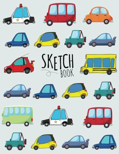 Stock image for Sketchbook: Cute Cars, Buses, Police Cars Sketchbook for Boys: Sketching Journal Large 100+ Pages (8.5"x11") Blank Paper for Drawing, Doodling or Sketching (Cars & Trucks for Kids) for sale by Revaluation Books