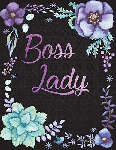 Stock image for Boss Lady: Purple Gold, Lined Journal (Notebook, Diary) with 110 Inspirational Quotes, XL 8.5x11, Black Soft Cover, Matte Finish, for sale by ThriftBooks-Atlanta