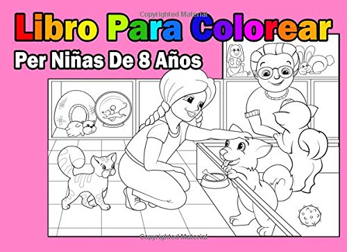 Imagen de archivo de Libro Para Colorear Per Nias De 8 Aos a la venta por Revaluation Books