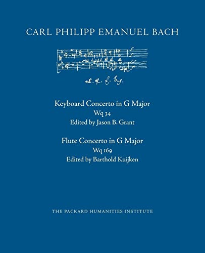 9781981891559: Concerto in G Major, Wq 34: Volume 24 (CPEB:CW Offprints)