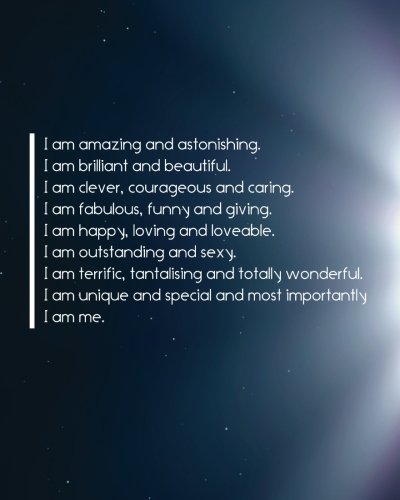 Stock image for I am amazing and astonishing: Positive Self-Affirmations notebook Journal 8 x 10 inches: Volume 2 (Positive Self Affirmation Books Notebook Journal Series) for sale by Revaluation Books