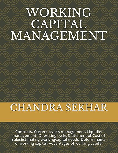 Immagine stock per WORKING CAPITAL MANAGEMENT: Concepts, Current assets management, Operating cycle, Estimating WC needs, Determinants, Advantages