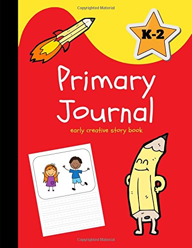 Beispielbild fr Primary Journal: Early Creative Story Book for Kids Ages 4-8, Kindergarten-2nd Grade, Ketchup Red (Large, 8.5 x 11 in.) (Draw and Write) zum Verkauf von Ergodebooks