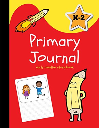 Stock image for Primary Journal: Early Creative Story Book for Kids Ages 4-8, Kindergarten-2nd Grade, Ketchup Red (Large, 8.5 x 11 in.) (Draw and Write) for sale by Ergodebooks
