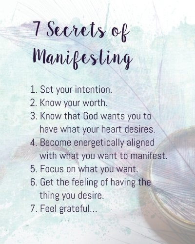 Stock image for 7 Secrets of manifesting: Positive Self-Affirmations notebook Journal 8 x 10 inches: Volume 6 (Positive Self Affirmation Books Notebook Journal Series) for sale by Revaluation Books